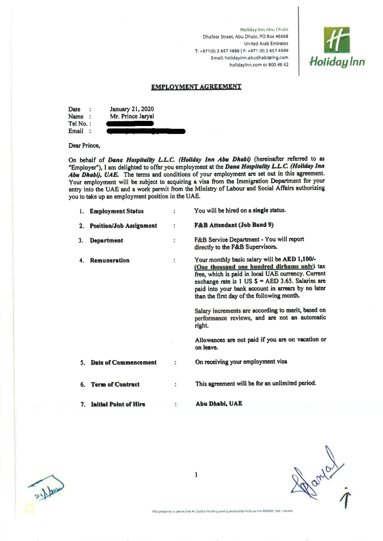 University Offer Letter 7
