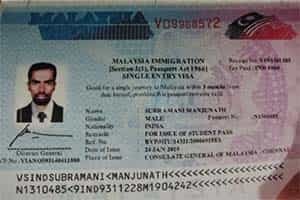 Student Visa Stamp 14